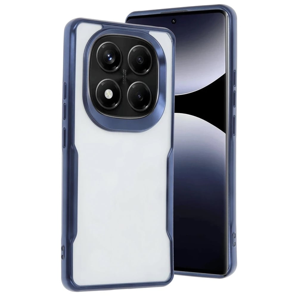 Mey İthalat®   Redmi Note 14 Pro 4G Kılıf Boyi Silikon Kapak - Lacivert