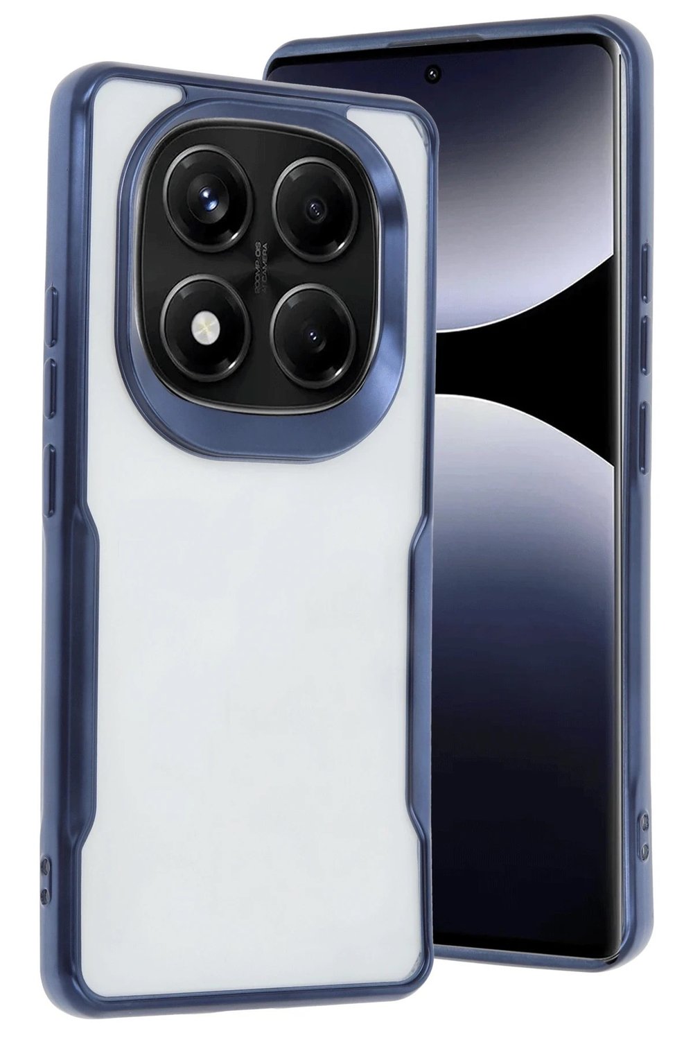 Mey İthalat®   Redmi Note 14 Pro 4G Kılıf Boyi Silikon Kapak - Lacivert