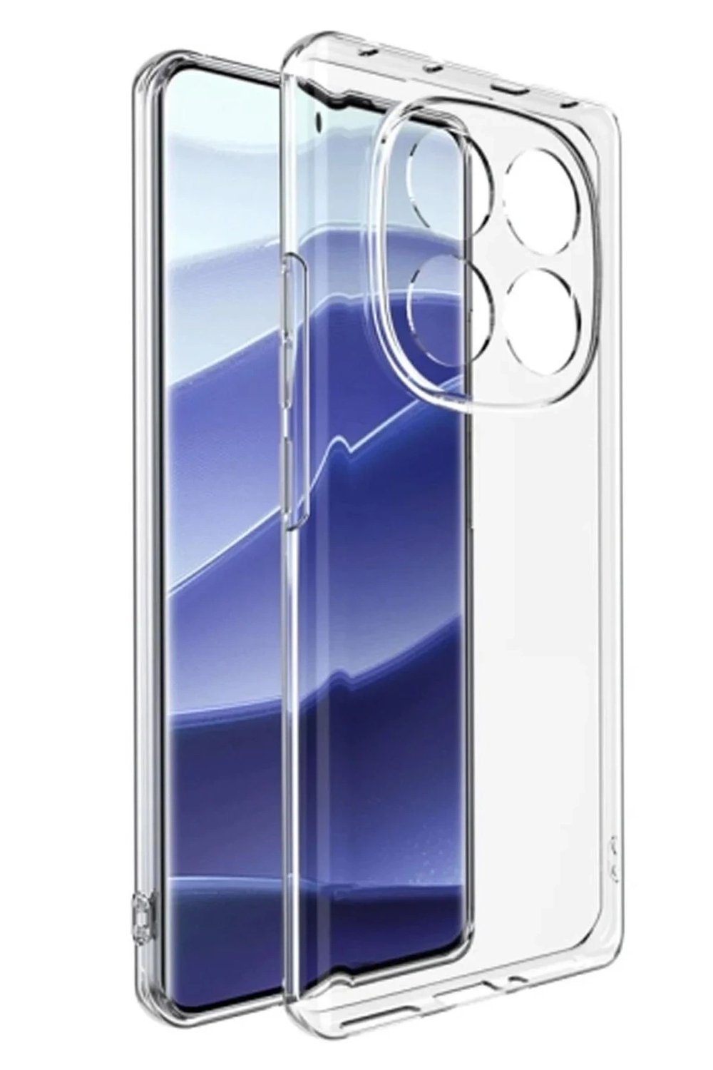 Mey İthalat®   Redmi Note 14 Pro 4G Kılıf Lüx Şeffaf Silikon