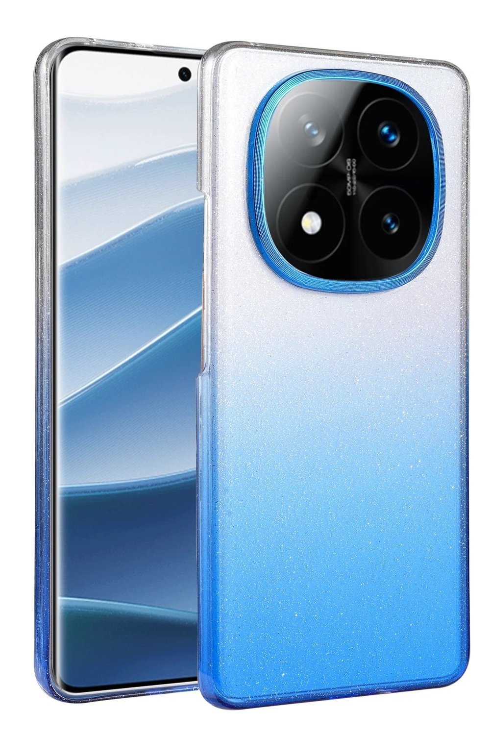 Mey İthalat®   Redmi Note 14 Pro 5G Glossy Kapak - Mavi