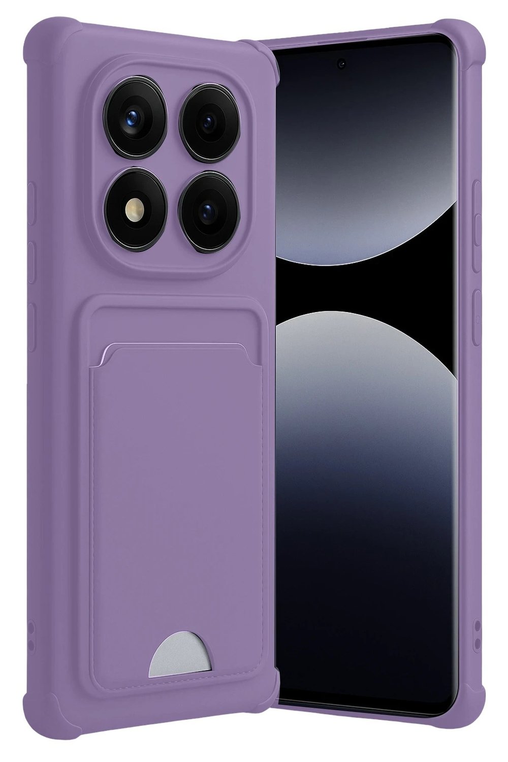 Mey İthalat®   Redmi Note 14 Pro 5G Kelvin Kartvizitli Silikon - Lila