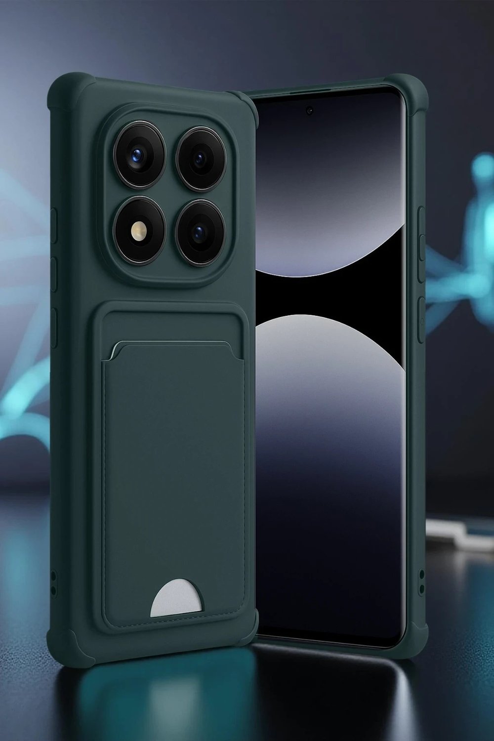 Mey İthalat®   Redmi Note 14 Pro 5G Kelvin Kartvizitli Silikon - Bordo