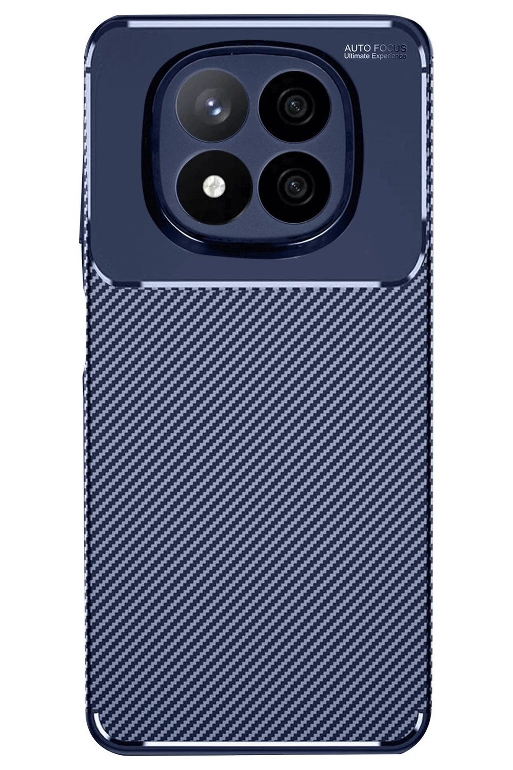 Mey İthalat®   Redmi Note 14 Pro 5G Kılıf Auto Focus Karbon Kapak - Lacivert