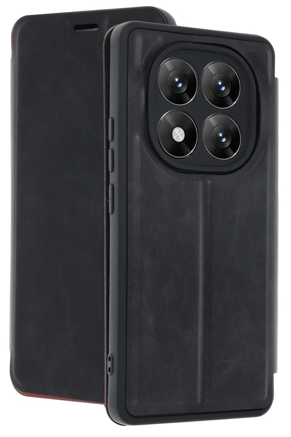 Mey İthalat®   Redmi Note 14 Pro 5G Kılıf Flip Cover - Siyah