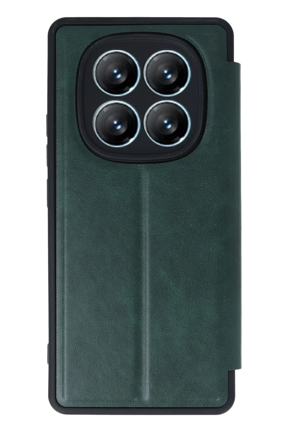 Mey İthalat®   Redmi Note 14 Pro 5G Kılıf Flip Cover - Koyu Yeşil