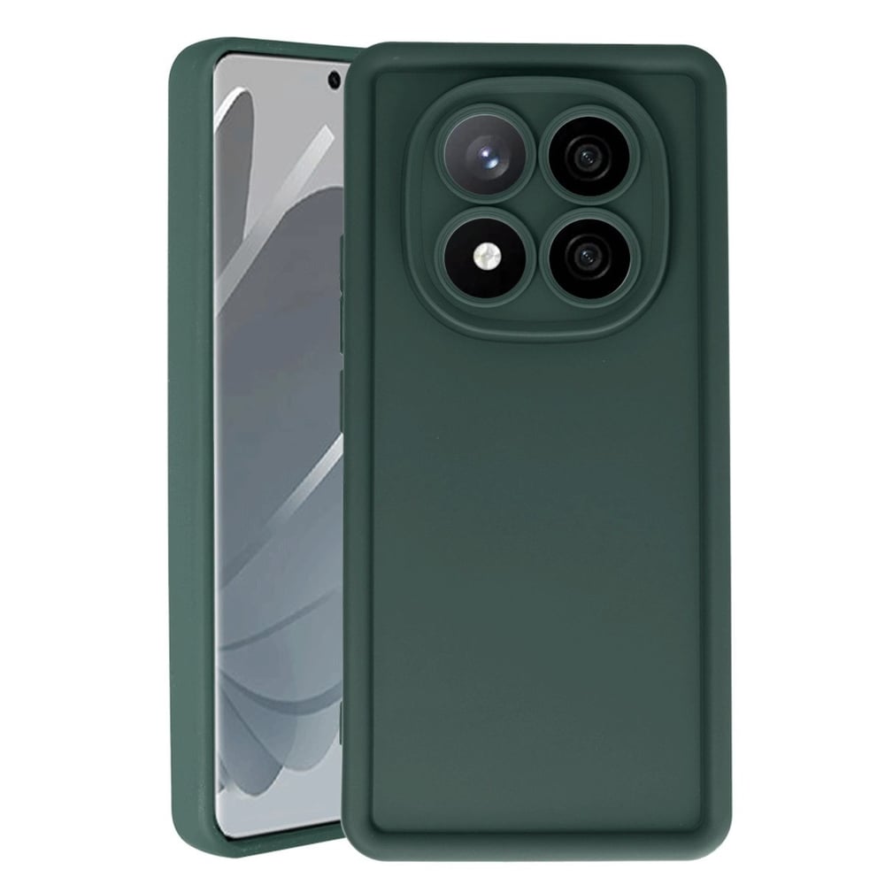 Mey İthalat®   Redmi Note 14 Pro 5G Kılıf Viera Silikon - Koyu Yeşil