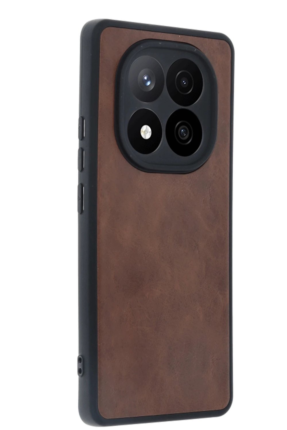 Mey İthalat®   Redmi Note 14 Pro 5G Kılıf Aras Deri Kapak - Taba