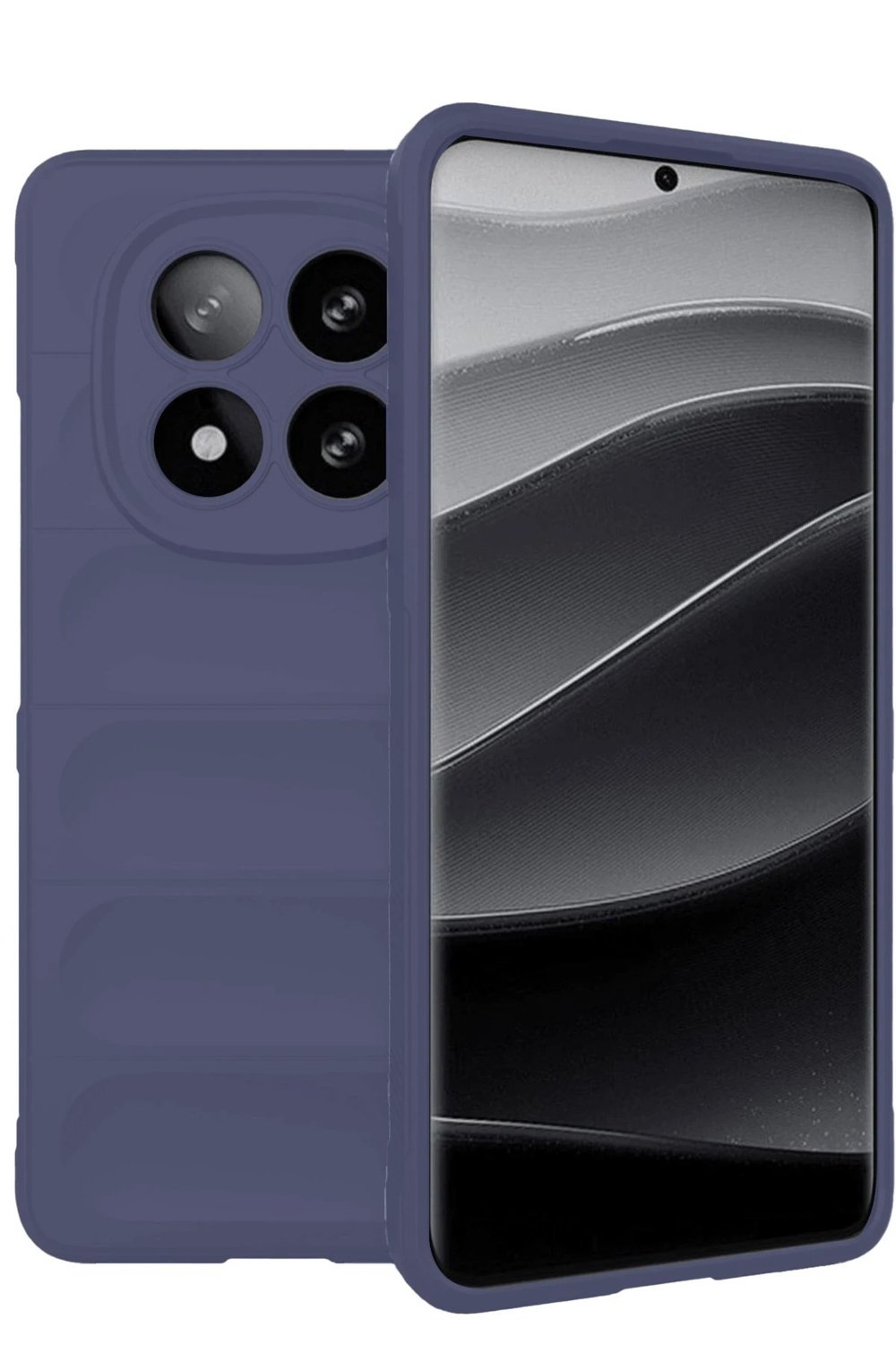 Mey İthalat®   Redmi Note 14 Pro 5G Kılıf Optimum Silikon - Lacivert