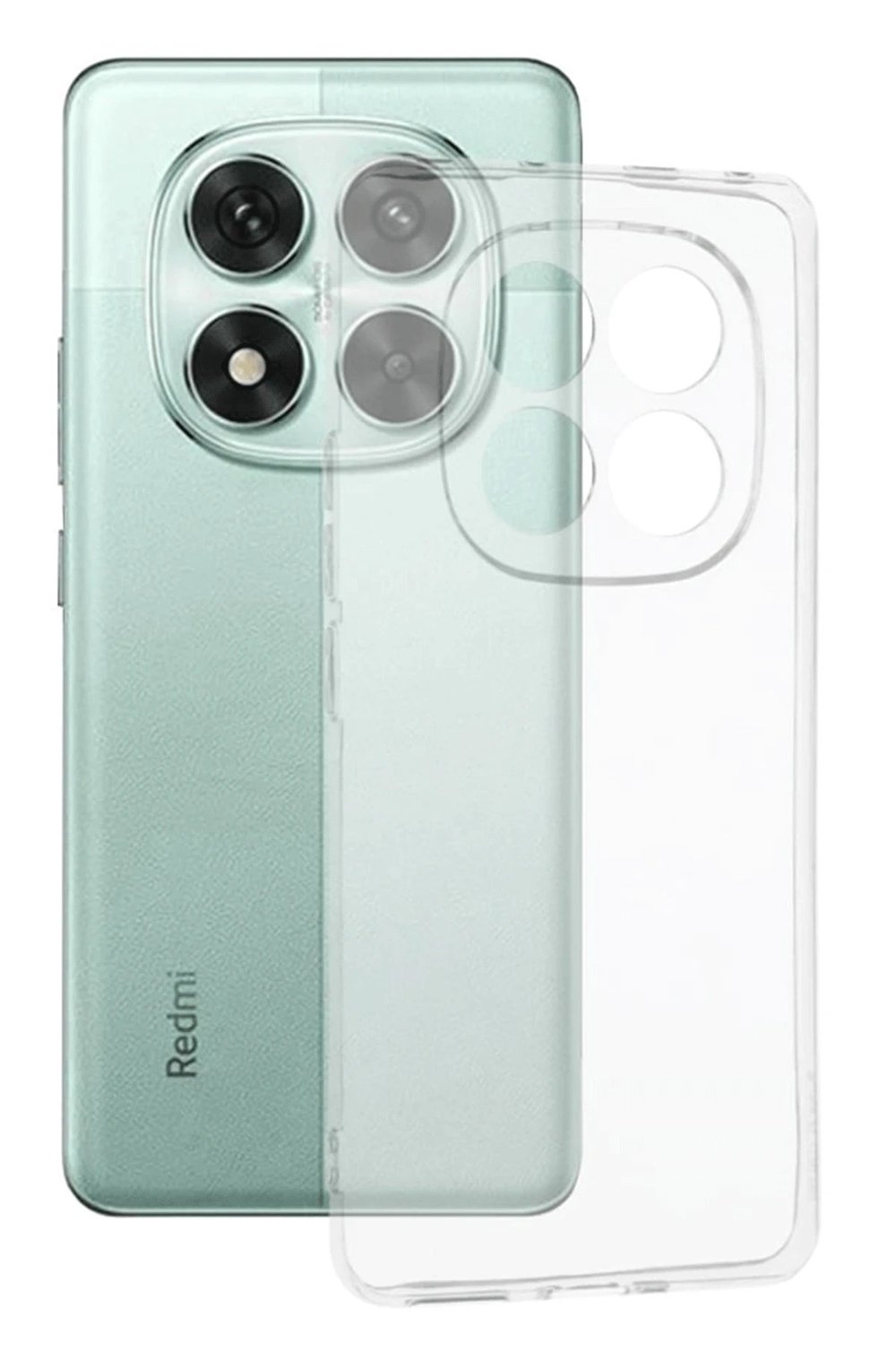Mey İthalat®   Redmi Note 14 Pro 5G Kılıf Lüx Şeffaf Silikon