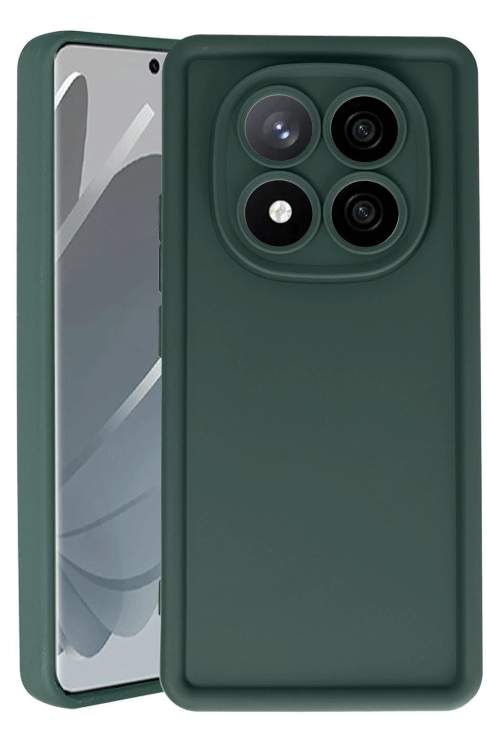 Mey İthalat®   Redmi Note 14 Pro 5G Kılıf Viera Silikon - Koyu Yeşil