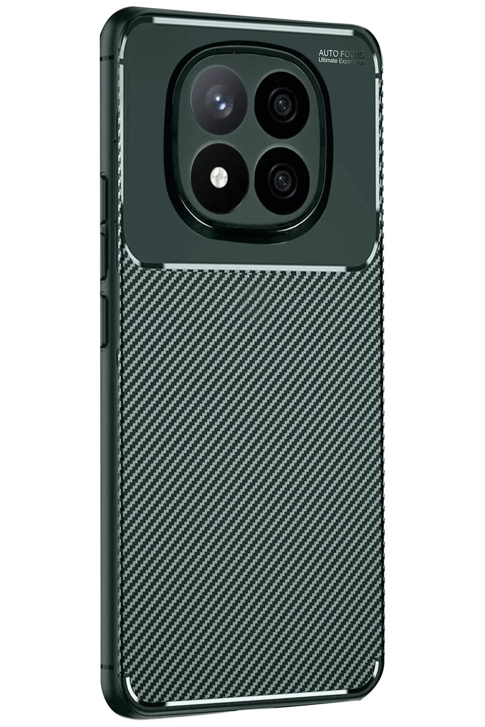 Mey İthalat®   Redmi Note 14 Pro 5G Kılıf Auto Focus Karbon Kapak - Koyu Yeşil