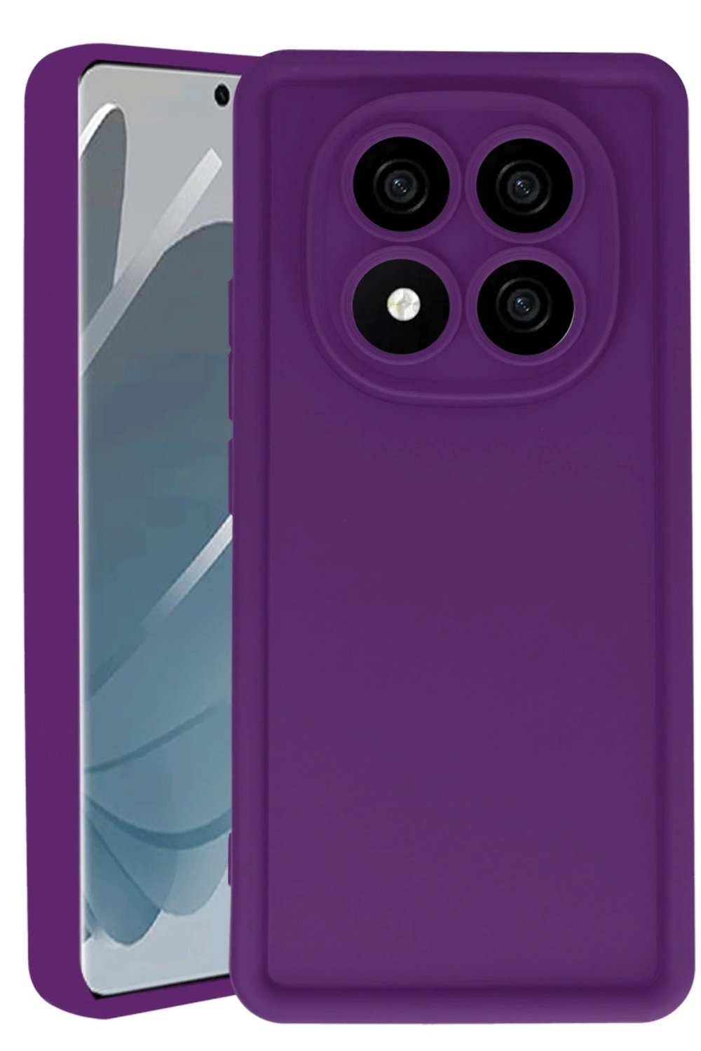 Mey İthalat®   Redmi Note 14 Pro 5G Kılıf Viera Silikon - Mürdüm