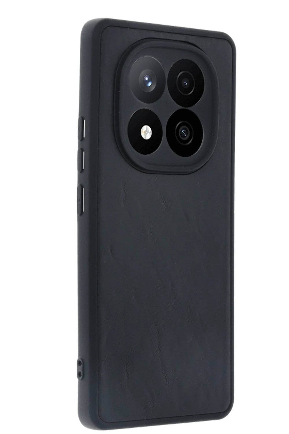 Mey İthalat®   Redmi Note 14 Pro 5G Kılıf Aras Deri Kapak - Siyah