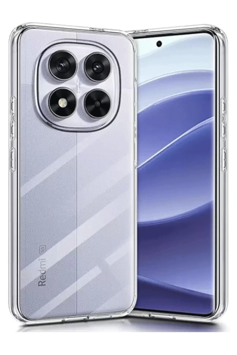 Mey İthalat®   Redmi Note 14 Pro 5G Kılıf Lüx Şeffaf Silikon