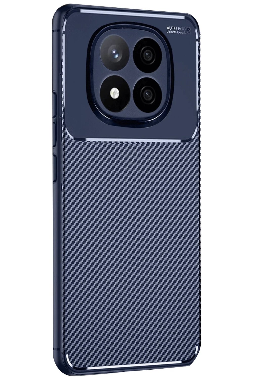 Mey İthalat®   Redmi Note 14 Pro 5G Kılıf Auto Focus Karbon Kapak - Lacivert
