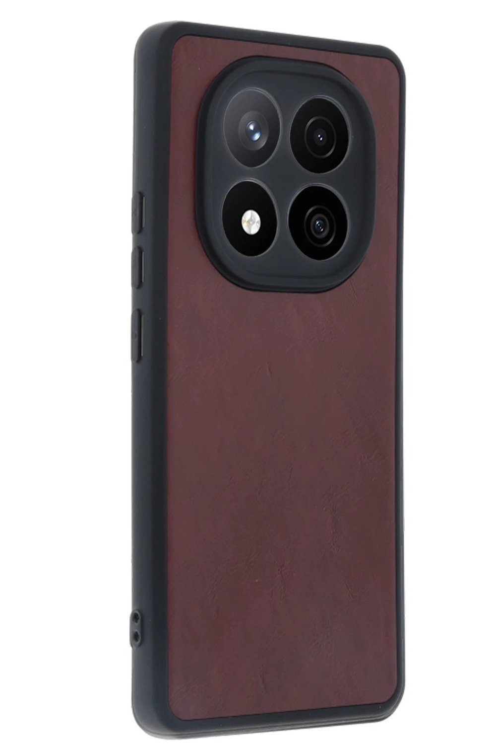 Mey İthalat®   Redmi Note 14 Pro 5G Kılıf Aras Deri Kapak - Bordo