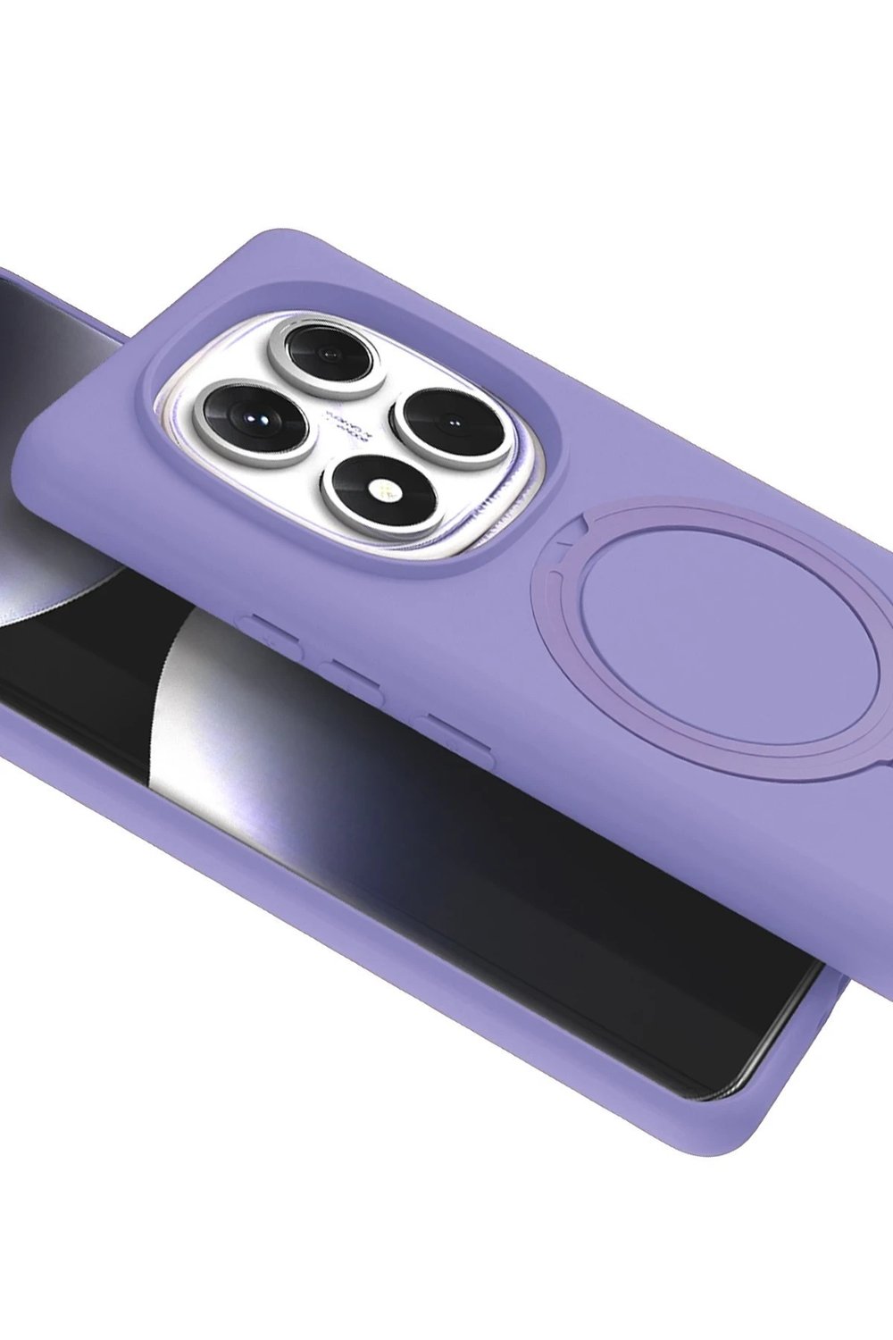 Mey İthalat®   Redmi Note 14 Pro 5G Regal Magsafe Standlı Kapak - Lila