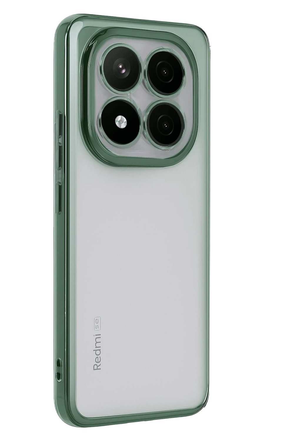 Mey İthalat®   Redmi Note 14 Pro Plus Kılıf  Lensli Silikon - Yeşil