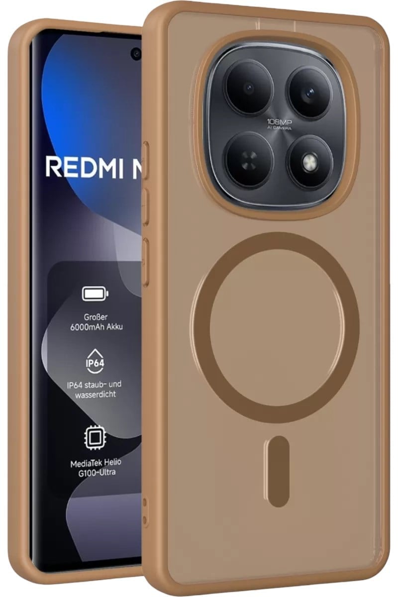 Mey İthalat®   Redmi Note 15 4G Jota Magsafe Kapak - Çöl Titanyum