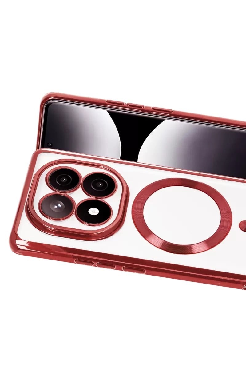 Mey İthalat®   Redmi Note 15 Pro 4G Kross Magneticsafe Kapak - Kırmızı