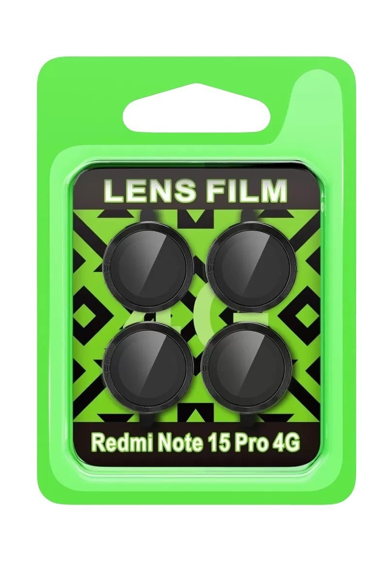 Mey İthalat®   Redmi Note 15 Pro 4G Raze Metal Kamera Lens - Siyah