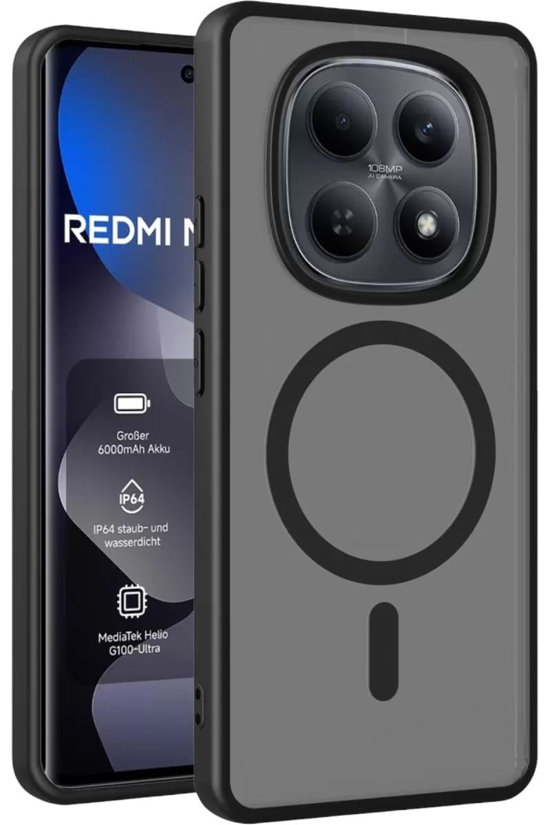 Mey İthalat®   Redmi Note 15 Pro Plus 5G Jota Magsafe Kapak - Siyah