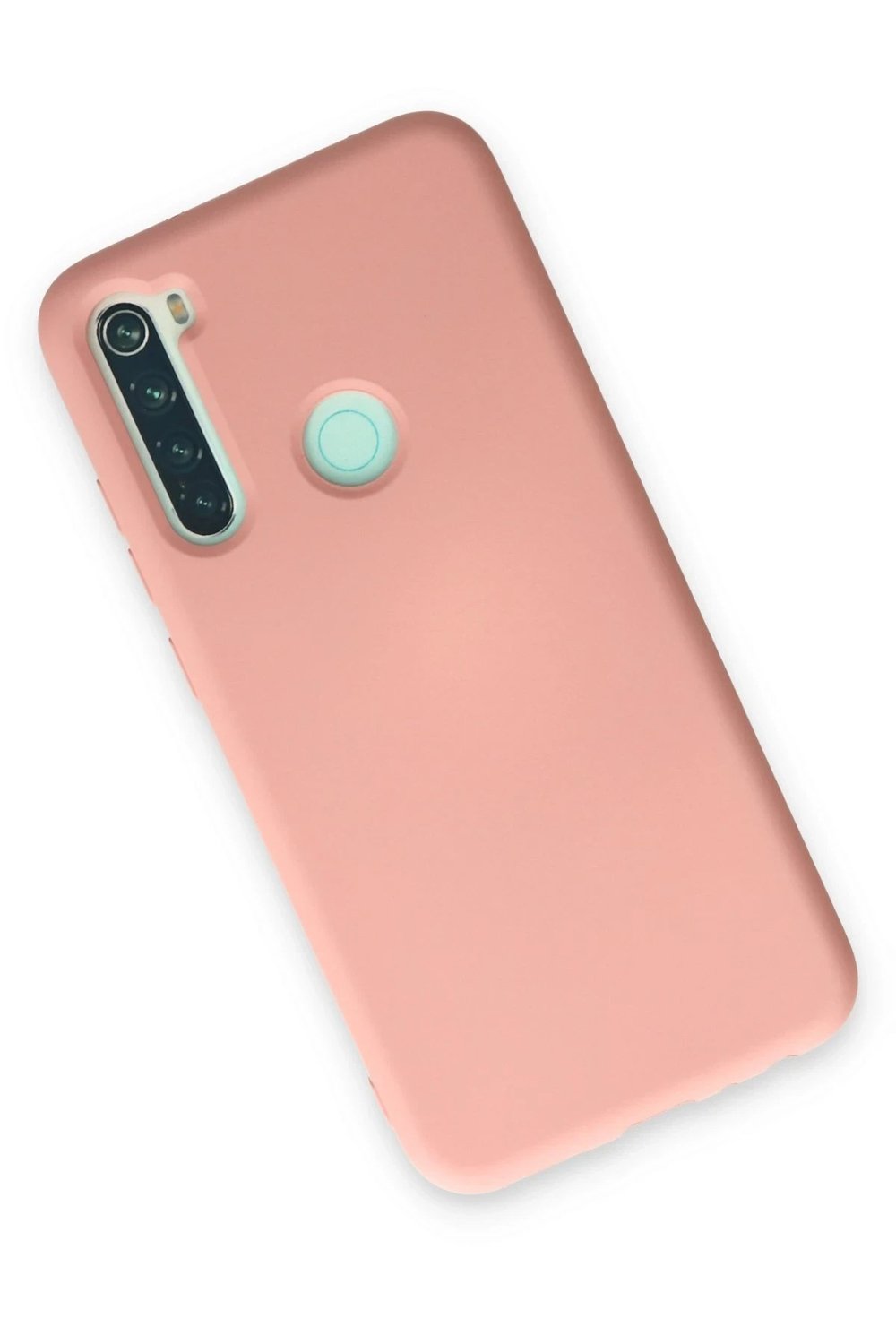 Mey İthalat®   Redmi Note 8 Kılıf Nano içi Kadife Silikon - Pudra