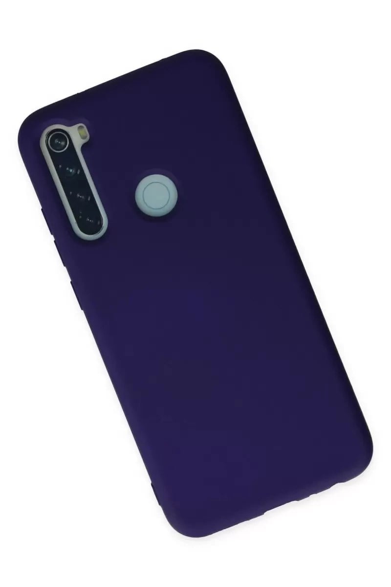 Mey İthalat®   Redmi Note 8 Kılıf Nano içi Kadife Silikon - Mor