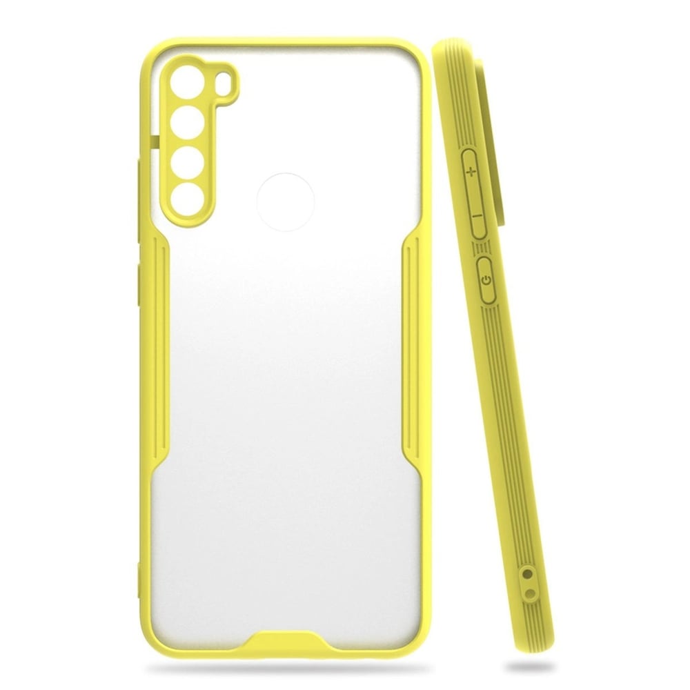 Mey İthalat®   Redmi Note 8 Kılıf Platin Silikon - Sarı