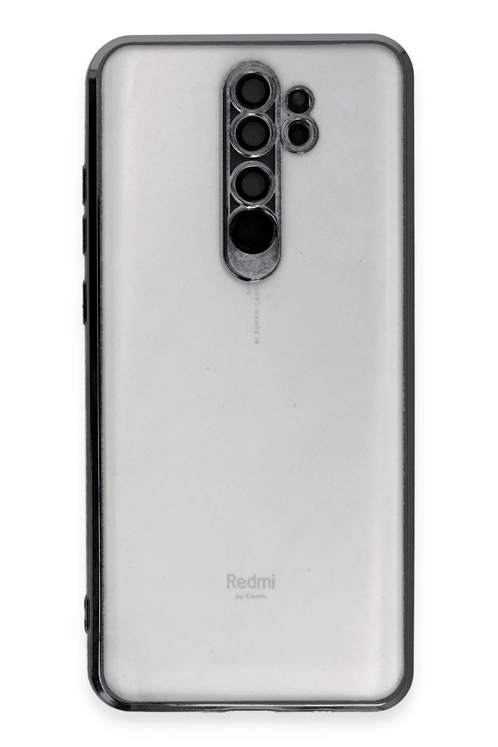 Mey İthalat®   Redmi Note 8 Pro Kılıf  Lensli Silikon - Siyah