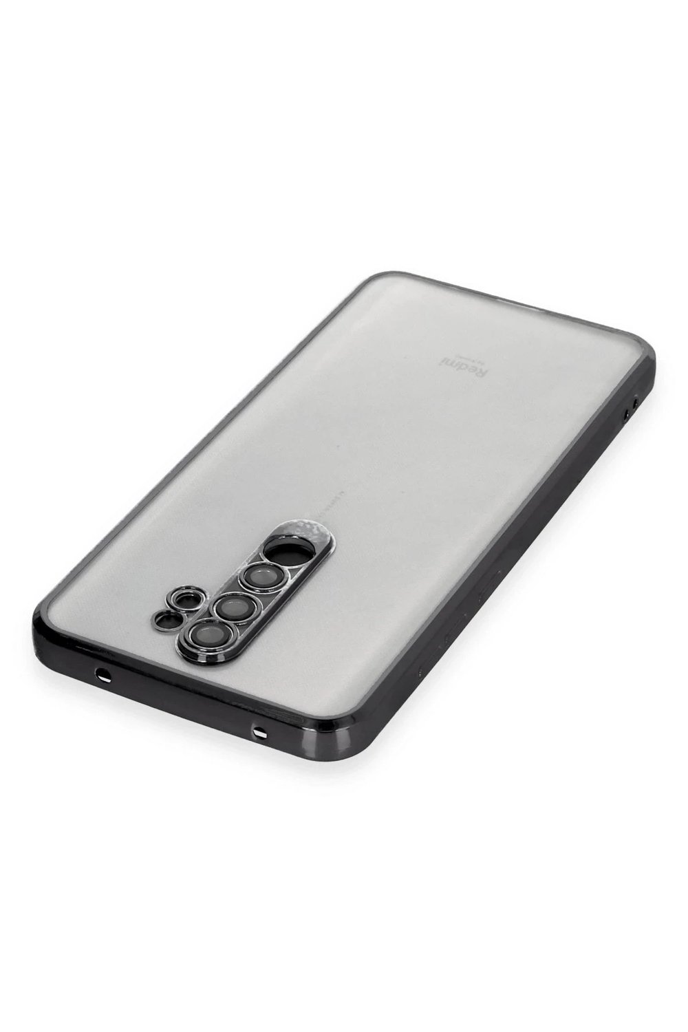 Mey İthalat®   Redmi Note 8 Pro Kılıf  Lensli Silikon - Siyah