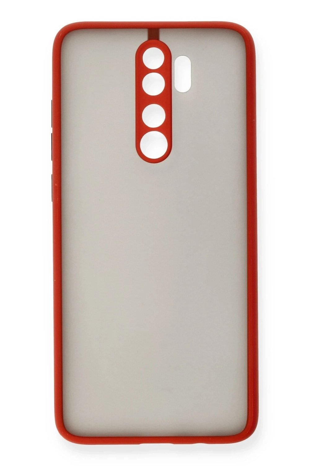Mey İthalat®   Redmi Note 8 Pro Kılıf Montreal Silikon Kapak - Kırmızı