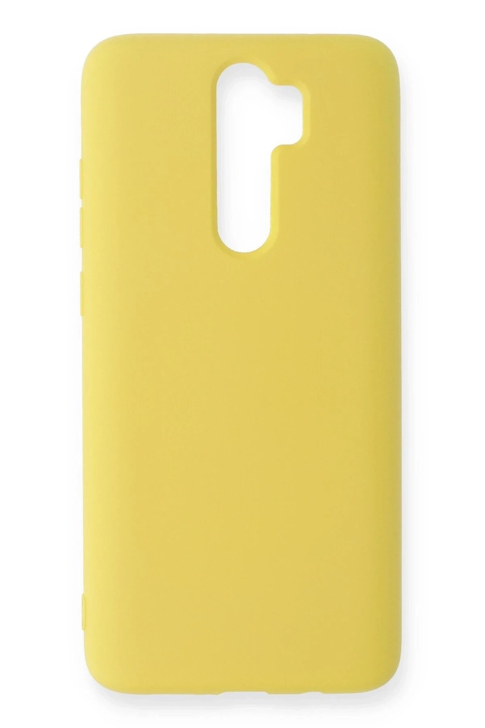 Mey İthalat®   Redmi Note 8 Pro Kılıf Nano içi Kadife Silikon - Sarı