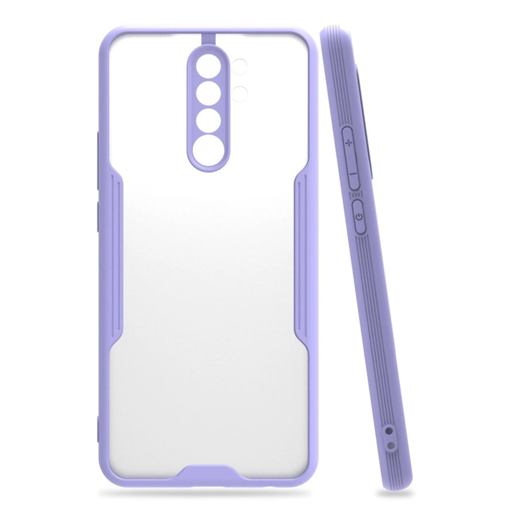 Mey İthalat®   Redmi Note 8 Pro Kılıf Platin Silikon - Lila
