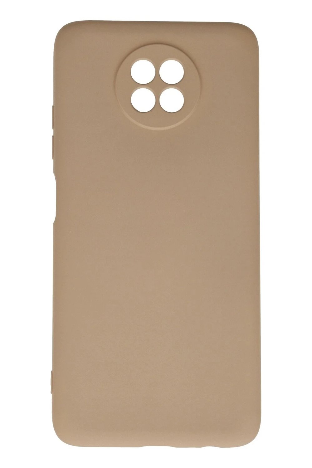Mey İthalat®   Redmi Note 9 5G Kılıf Nano içi Kadife Silikon - Bej