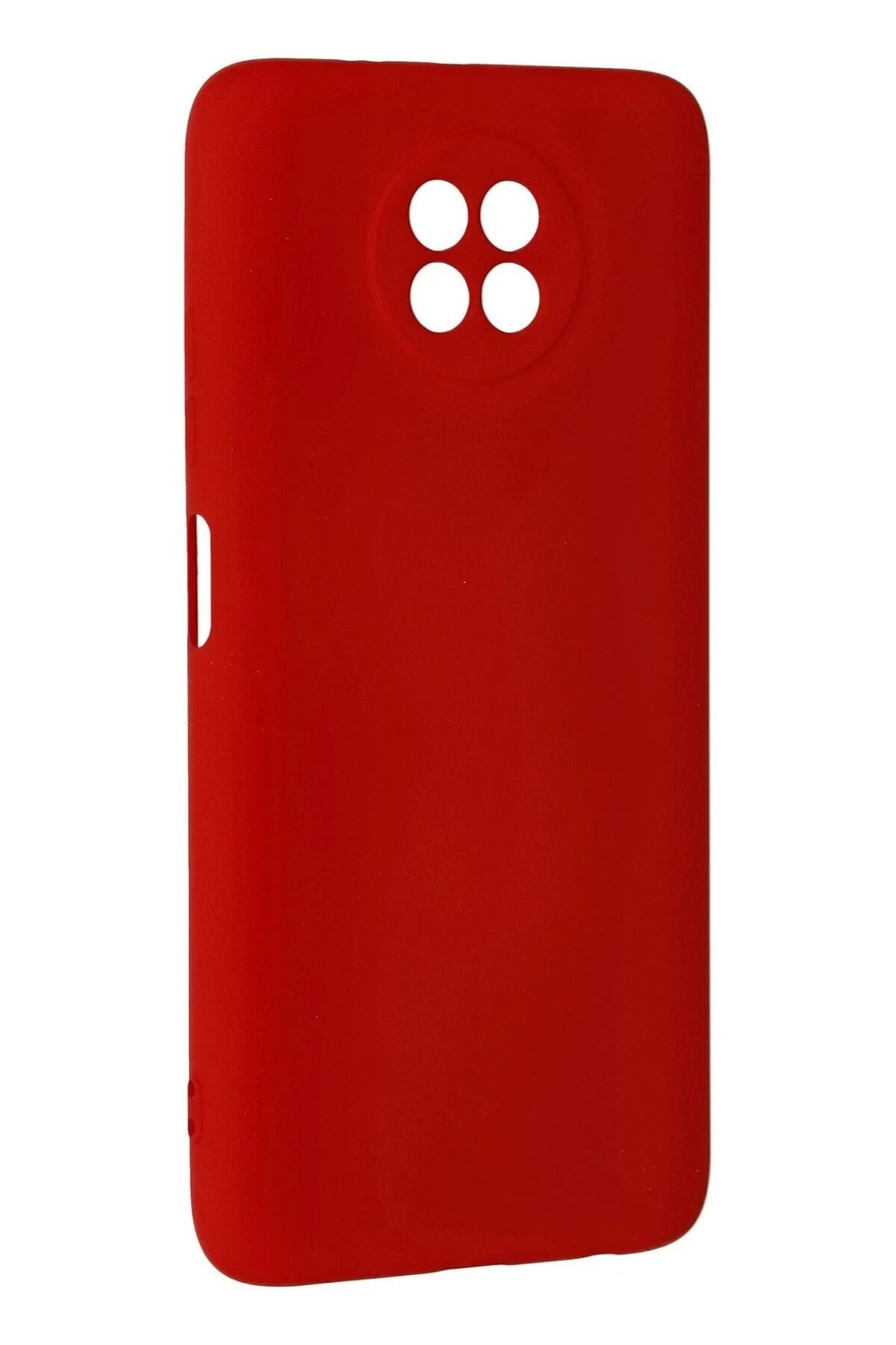 Mey İthalat®   Redmi Note 9 5G Kılıf Nano içi Kadife Silikon - Kırmızı