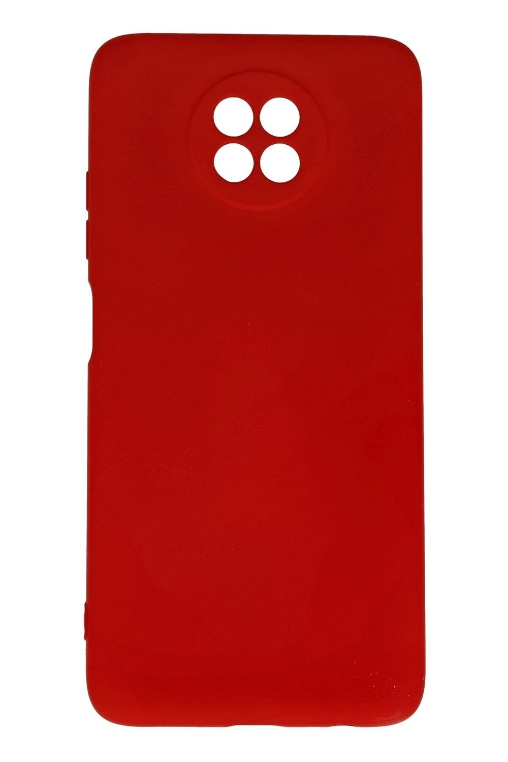 Mey İthalat®   Redmi Note 9 5G Kılıf Nano içi Kadife Silikon - Kırmızı