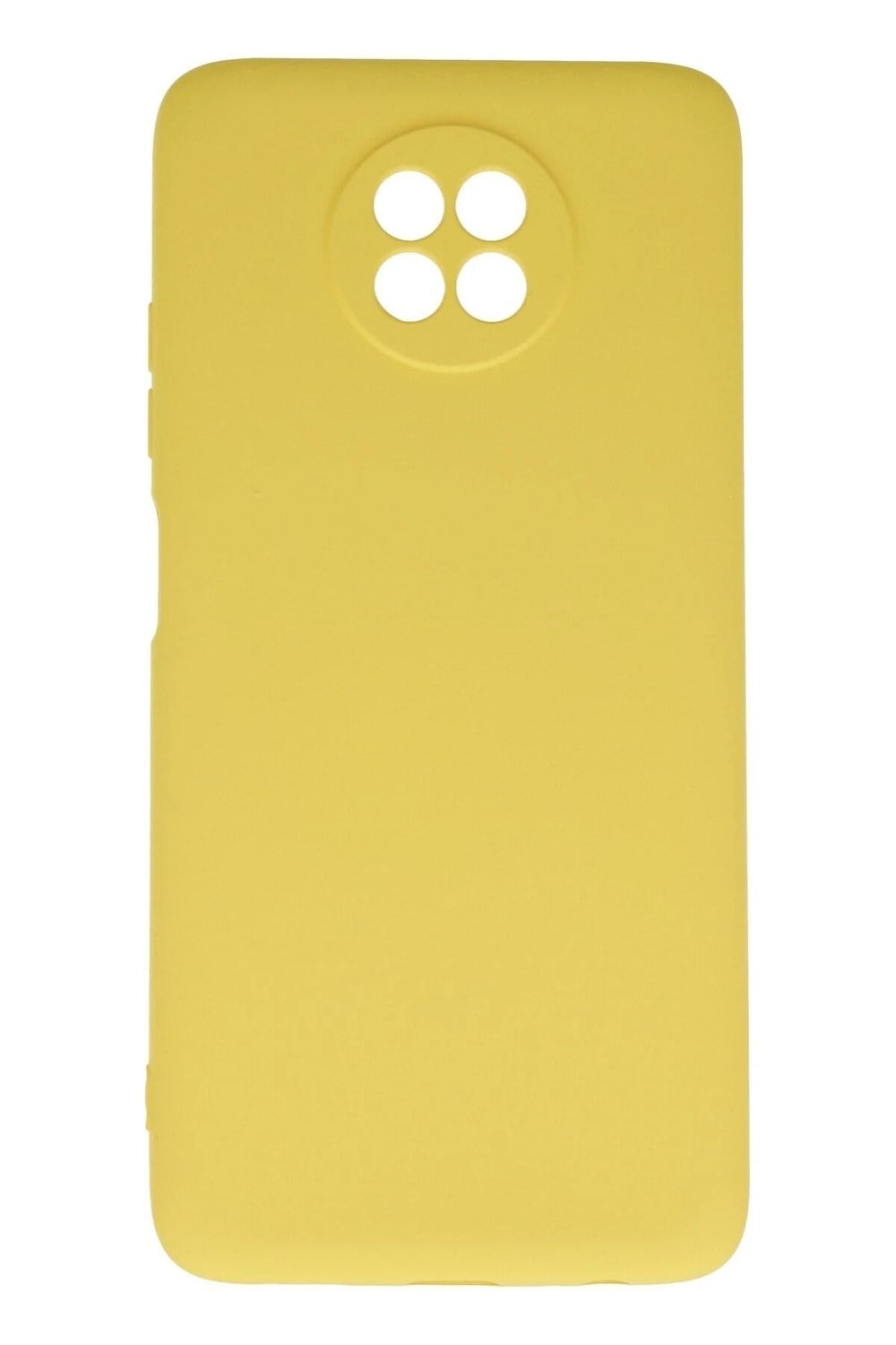 Mey İthalat®   Redmi Note 9 5G Kılıf Nano içi Kadife Silikon - Sarı
