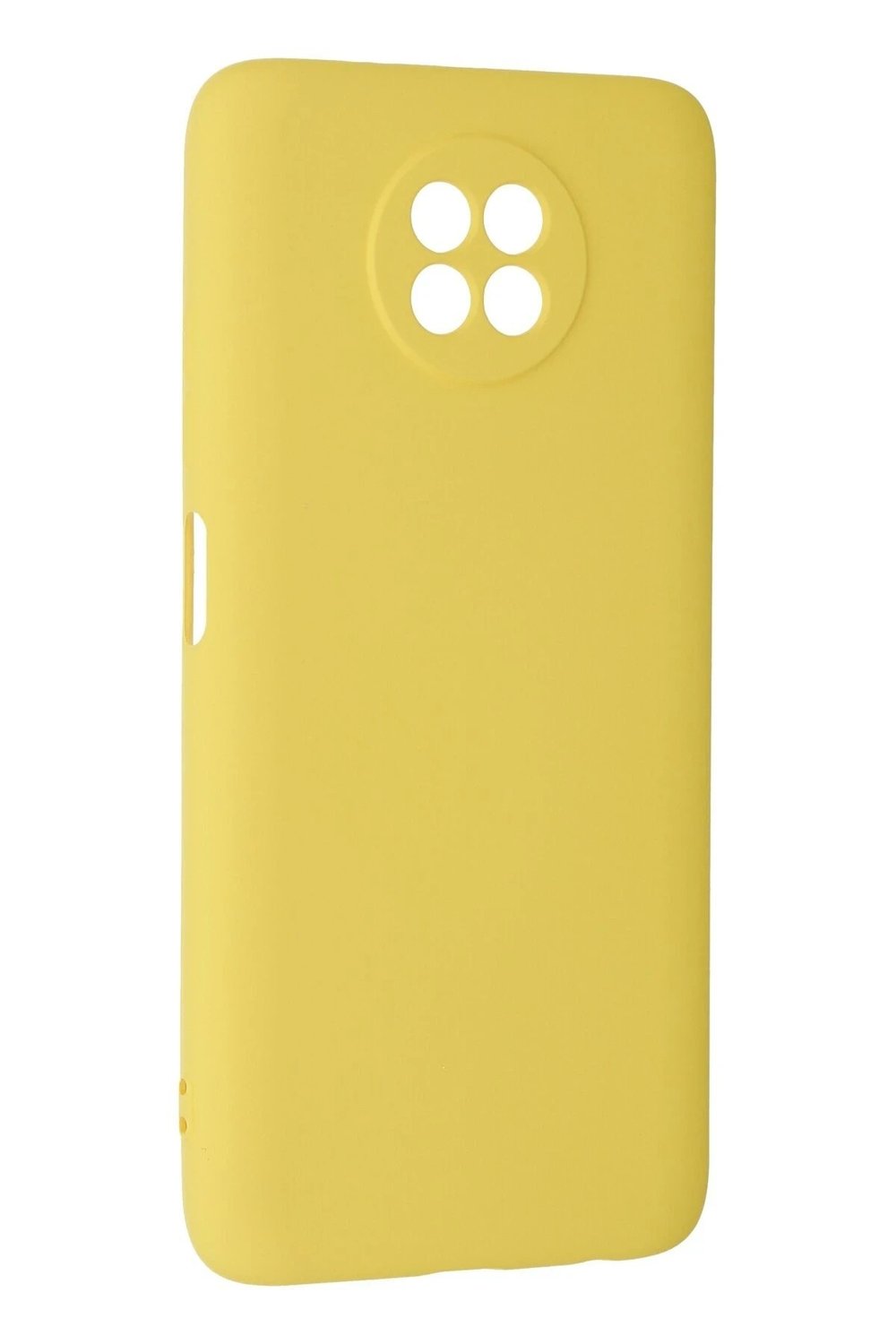 Mey İthalat®   Redmi Note 9 5G Kılıf Nano içi Kadife Silikon - Sarı