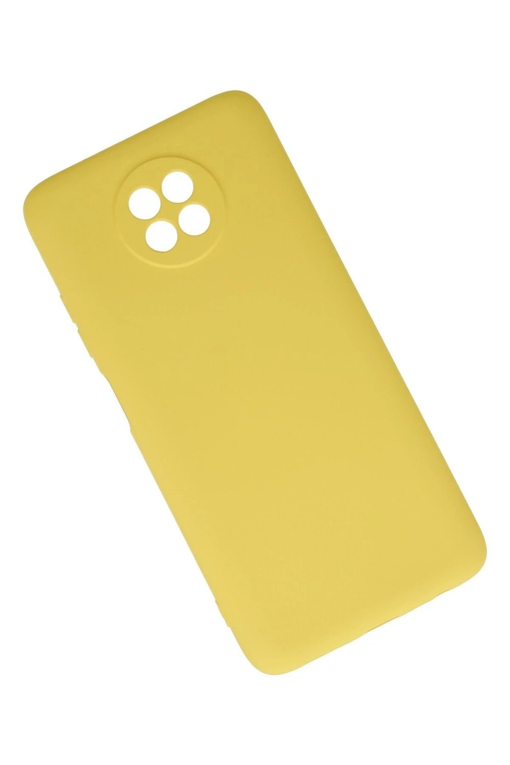 Mey İthalat®   Redmi Note 9 5G Kılıf Nano içi Kadife Silikon - Sarı