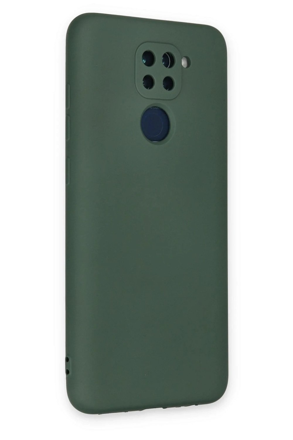 Mey İthalat®   Redmi Note 9 Kılıf Nano içi Kadife Silikon - Koyu Yeşil