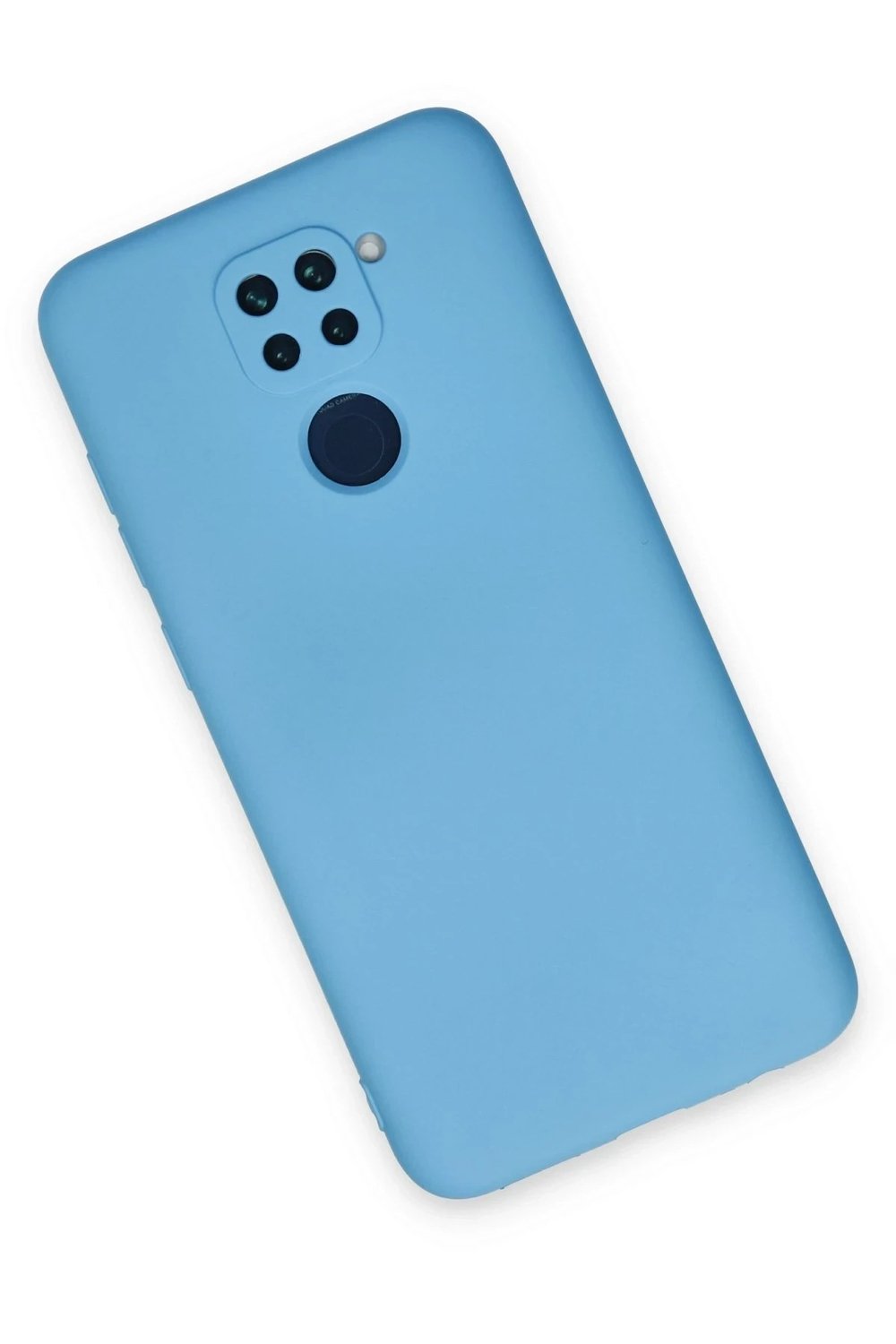 Mey İthalat®   Redmi Note 9 Kılıf Nano içi Kadife Silikon - Mavi
