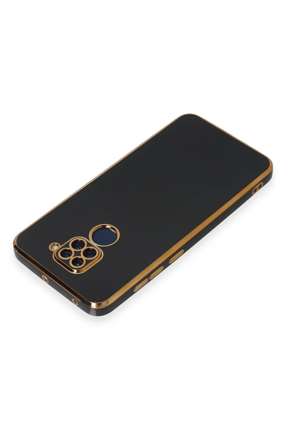 Mey İthalat®   Redmi Note 9 Kılıf Volet Silikon - Siyah