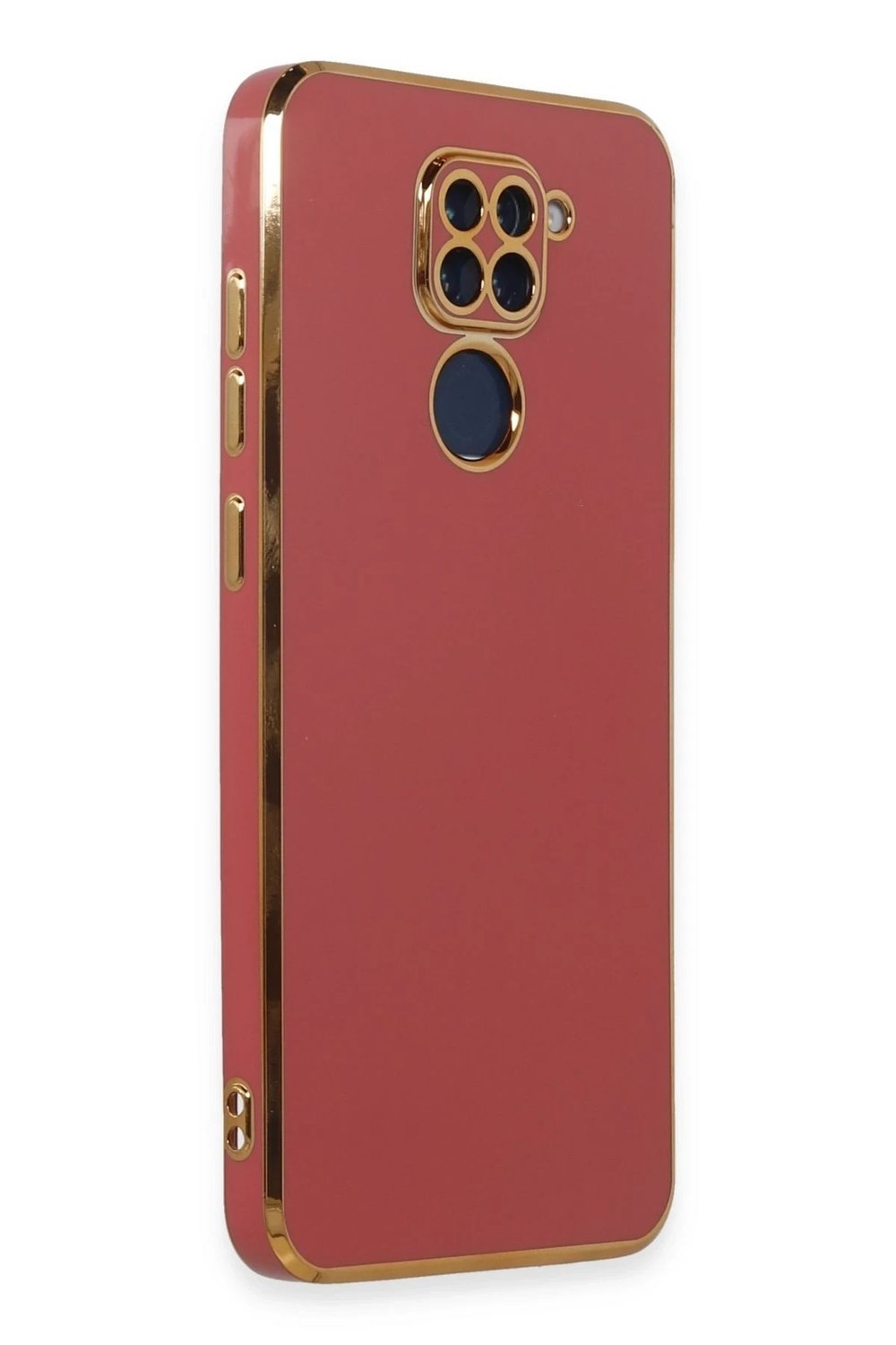 Mey İthalat®   Redmi Note 9 Kılıf Volet Silikon - Kırmızı