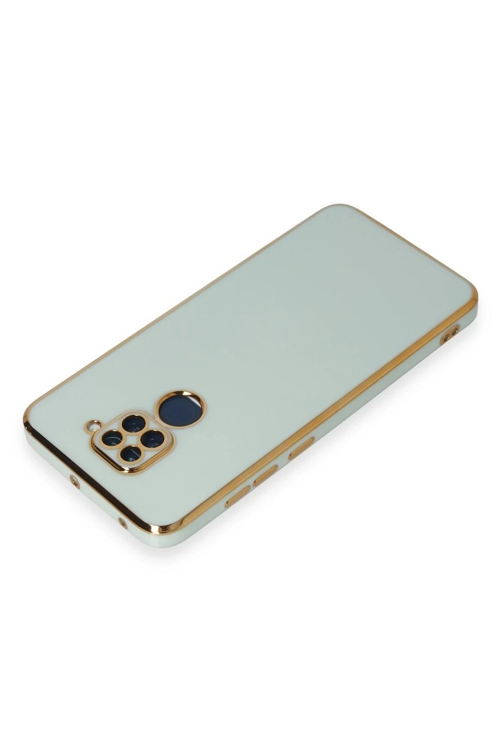 Mey İthalat®   Redmi Note 9 Kılıf Volet Silikon - Açık Yeşil