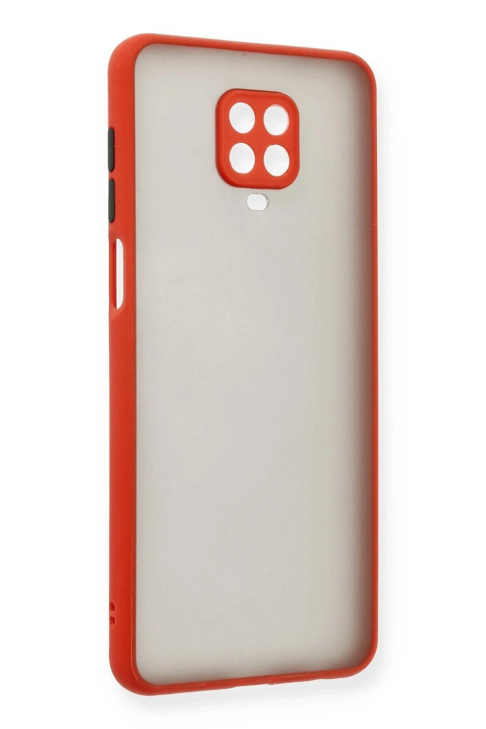 Mey İthalat®   Redmi Note 9 Pro Kılıf Montreal Silikon Kapak - Kırmızı