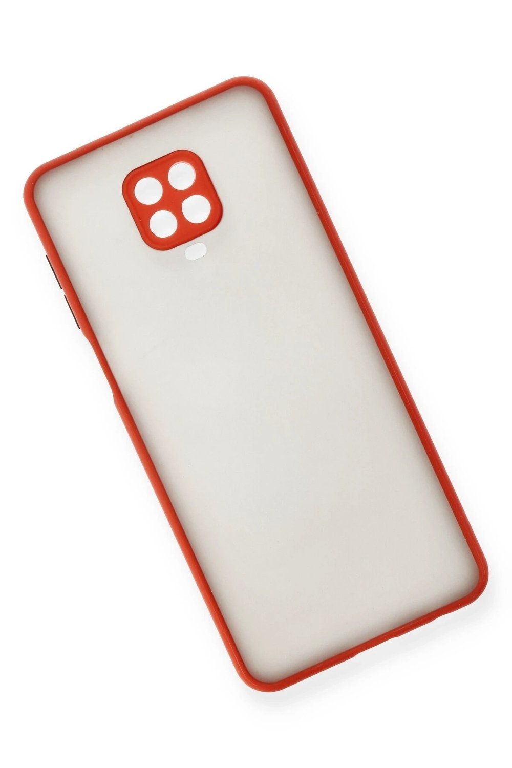Mey İthalat®   Redmi Note 9 Pro Kılıf Montreal Silikon Kapak - Kırmızı