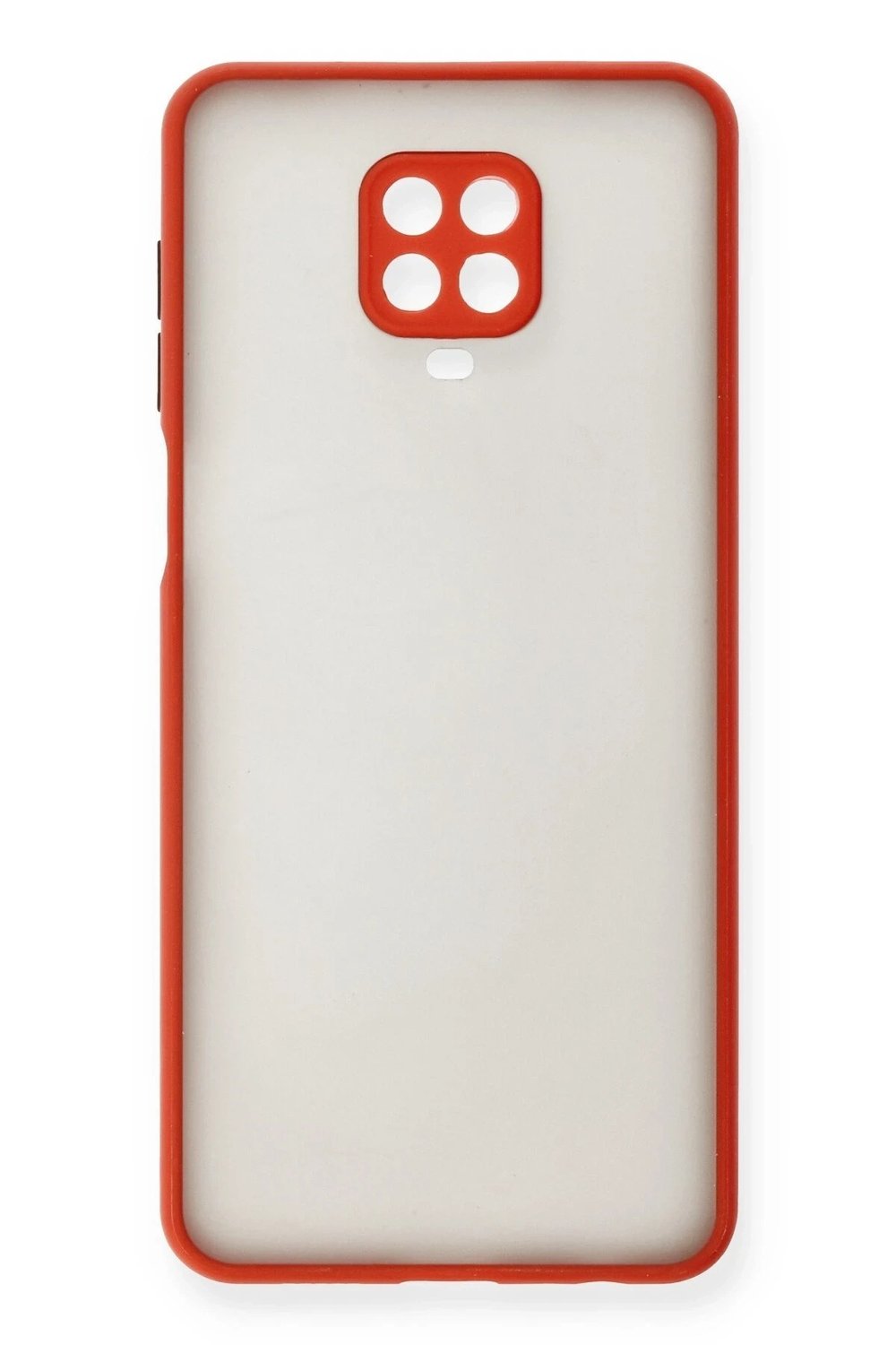 Mey İthalat®   Redmi Note 9 Pro Kılıf Montreal Silikon Kapak - Kırmızı