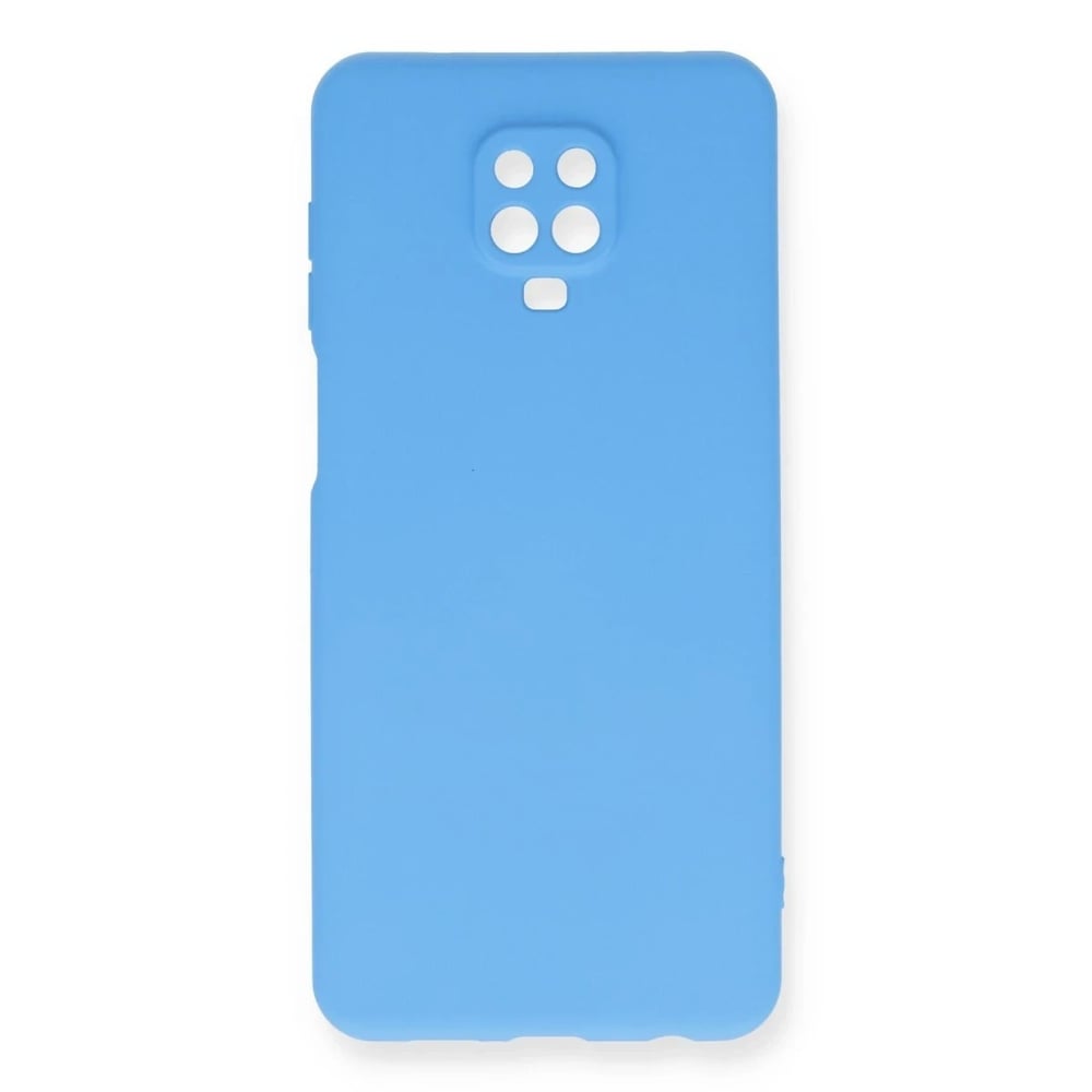 Mey İthalat®   Redmi Note 9 Pro Kılıf Nano içi Kadife Silikon - Mavi