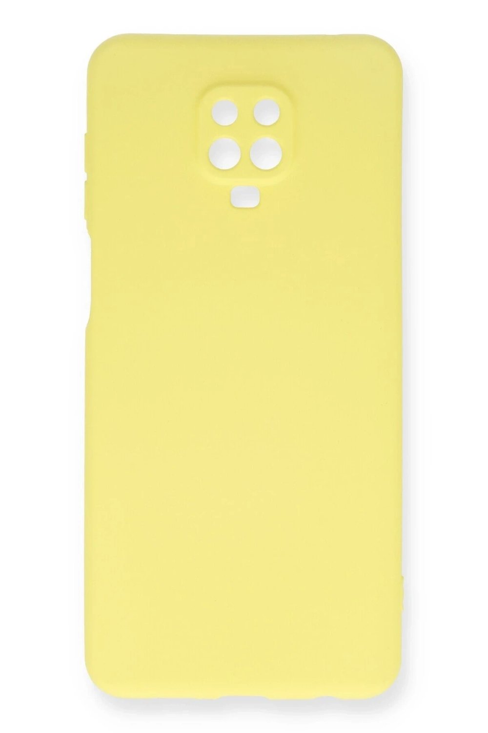 Mey İthalat®   Redmi Note 9 Pro Kılıf Nano içi Kadife Silikon - Sarı
